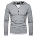 Men's Hooded Long-Sleeved Stitching T-Shirt Sports Pullover Hoodie B07