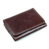 Short Retro Wallet, Shielding Wallet, Anti-Scanning Leather Wallet - Dazpy