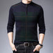 High Neck Zipper Winter Warm And Thick Men's Sweater