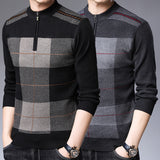 High Neck Zipper Winter Warm And Thick Men's Sweater