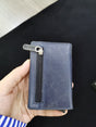 Card bag RFID Security swipe card clip zipper zero wallet - Dazpy