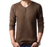 New Sweater Men's Pullover Solid Color V Neck Slim Bottoming Sweater