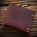 Leather Top Layer Cowhide Horizontal Wallet - Dazpy