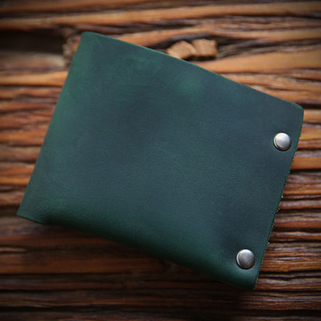 Leather Top Layer Cowhide Horizontal Wallet - Dazpy