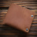 Leather Top Layer Cowhide Horizontal Wallet - Dazpy