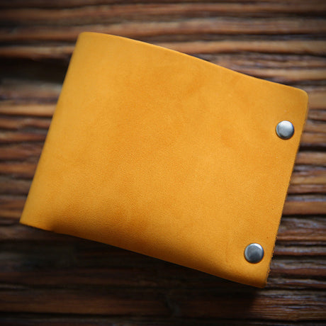 Leather Top Layer Cowhide Horizontal Wallet - Dazpy