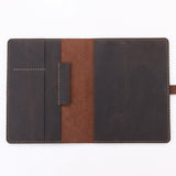 Hand-Made Retro Crazy Horse Leather A5 Manager Folder Business Multifunctional Folder Can Be Customized - Dazpy