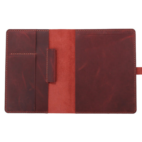 Hand-Made Retro Crazy Horse Leather A5 Manager Folder Business Multifunctional Folder Can Be Customized - Dazpy