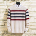 Round Neck Pullover Men's Sweater Fashion Striped Slim Fit Sweater