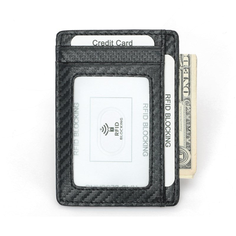 Wallets Black Business Card Holder For Men Simple Purse Bag - Dazpy