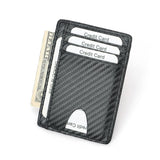 Wallets Black Business Card Holder For Men Simple Purse Bag - Dazpy