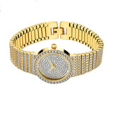 Women'S Watch Gold Korean Version Star Diamond Waterproof Quartz Watch - Dazpy