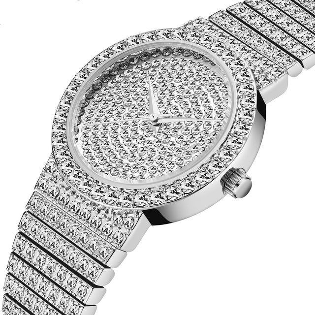 Women'S Watch Gold Korean Version Star Diamond Waterproof Quartz Watch - Dazpy