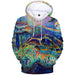 Full-color 3D Hooded Sweater Hoodie Around The Turtle Personalized Customized Full Color