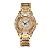 Color Diamond Waterproof High-end Leisure Steel Band Ladies Watch - Dazpy