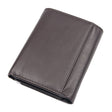 Head Layer Cowhide Texture Wallet Unisex 2 Fold Wallet - Dazpy