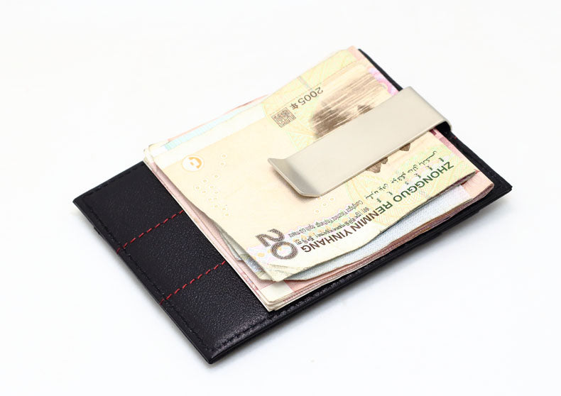 Leather Wallet Small Card Bag Card Holder Driver'S License Folder Wallet Send Shielding Nfc Anti-Theft Brush Rfid Anti-Flash Payment Small Card Holder - Dazpy