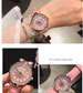 Time to run the watch Fashion female quartz watch Temperament leather watch female - Dazpy