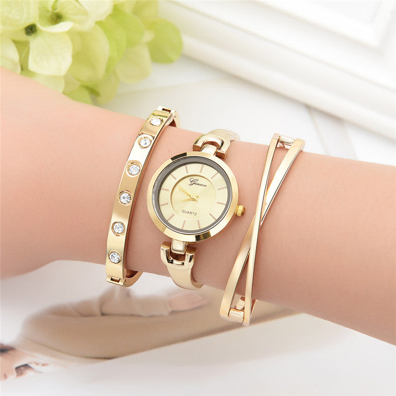 Fashion Creative Style Quartz Watch Bracelet Set - Dazpy