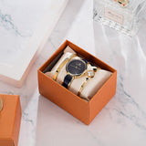 Korean Version Of Mori Female Series Simple Watch Exquisite Full Diamond Shell Bracelet - Dazpy