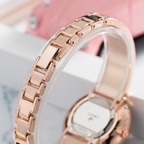 Korean Version Of Mori Female Series Simple Watch Exquisite Full Diamond Shell Bracelet - Dazpy