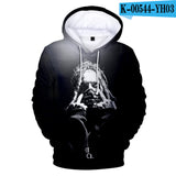 Rapper Surrounding 3D Digital Color Printing Hooded Sweater Men's Sweater Autumn And Winter Models