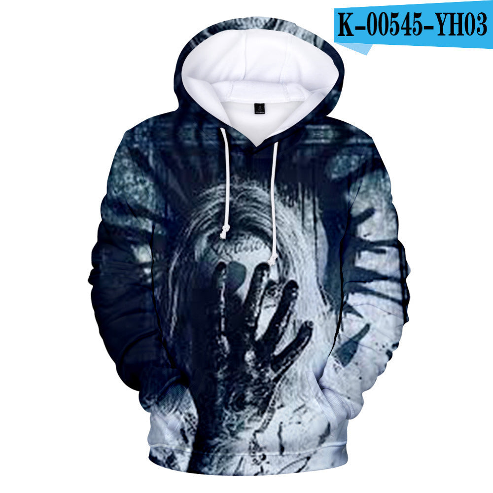 Rapper Surrounding 3D Digital Color Printing Hooded Sweater Men's Sweater Autumn And Winter Models