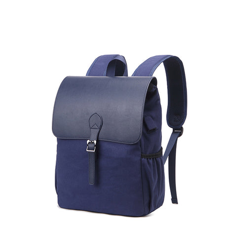 Men'S Solid Color All-Match Backpack - Dazpy