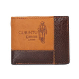 Genuine Leather Men Patchwork Wallets Male Purse Cowhide - Dazpy