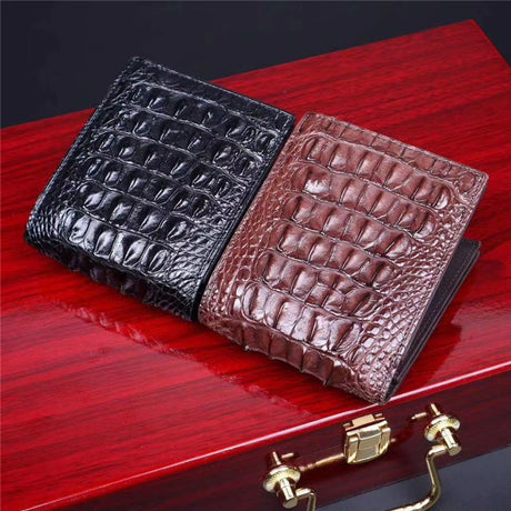 Leather Short Large Banknotes Multi-card Position Leather Clutch Small Wallet Bag - Dazpy