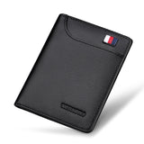 Leather Small Card Holder Youth Wallet Genuine Leather Coin Purse - Dazpy