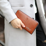 Leather Men's Clutch Bag Multifunctional Wallet Men - Dazpy