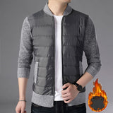 Men's Stand Collar Cardigan Jacket Knitwear Sweater Jacket