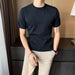 Lightly Cooked Style Slim Solid Color Trendy T-shirt