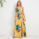Elegant Summer V-Neck Paisley Maxi Dress