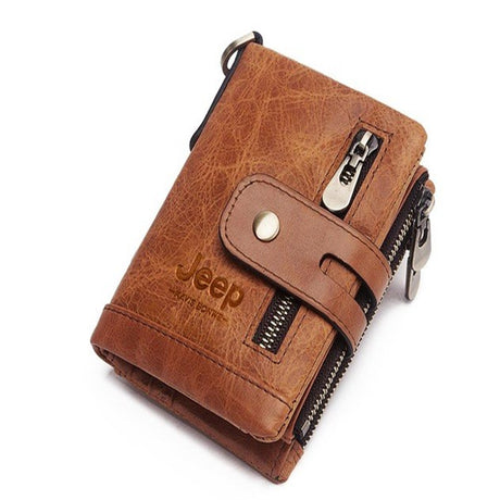 Leather men's wallet coin purse - Dazpy