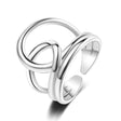 New Minimalist Winding Line S925 Sterling Silver Ring - Dazpy