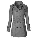 Herbst und Winter Außenhandel Neue Herren Woll Trenchcoat