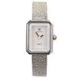 Square Dial Mesh With Delicate Quartz Watch Waterproof - Dazpy