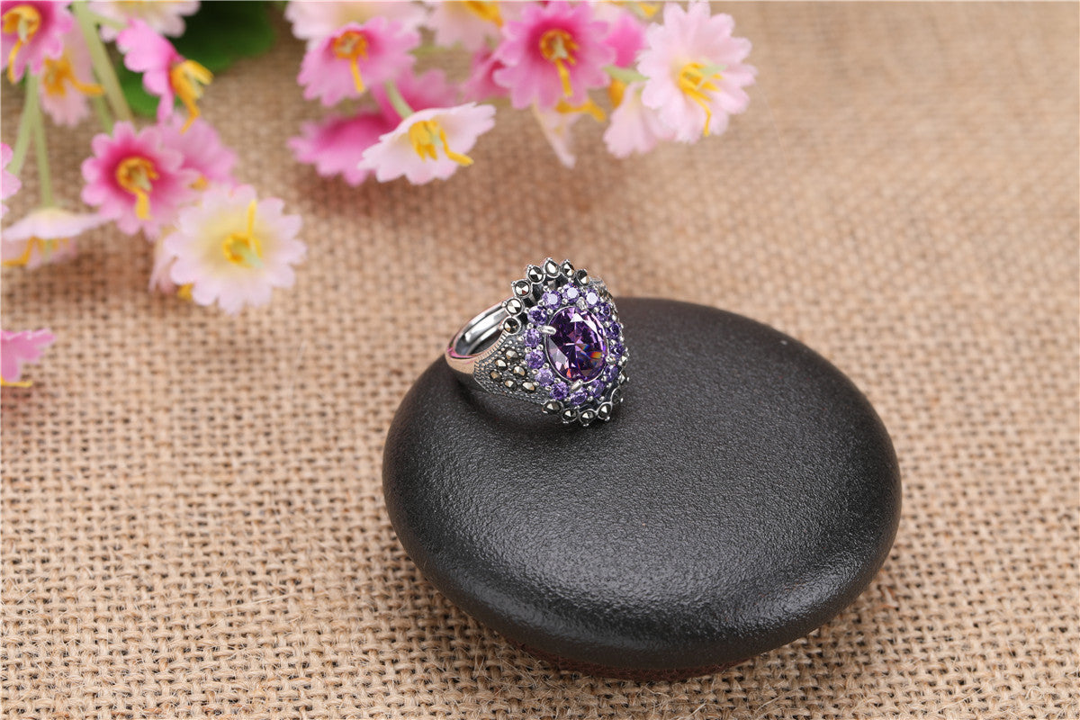 Women's Fashion Personalized Sapphire Ring - Dazpy