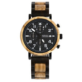 Multi Functional Six Needle Men's Wooden Watch - Dazpy