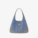 Triangle Denim Shoulder Tote