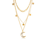 Personality Trend Star Moon Necklace - Dazpy