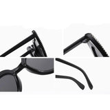 Heart-Shaped Rhinestone Cat Eye Y2K Sunglasses