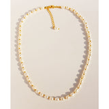 Real Freshwater Rice Pearl Beaded Clavicle Chain - Dazpy