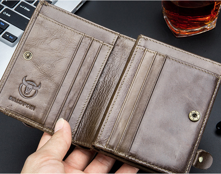 First layer cowhide men's leather wallet - Dazpy