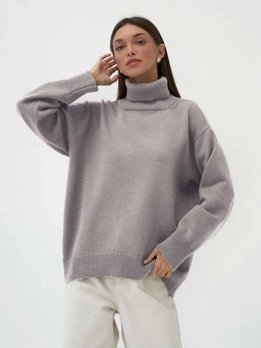 Lässiger Oversize-Strickpullover für Damen