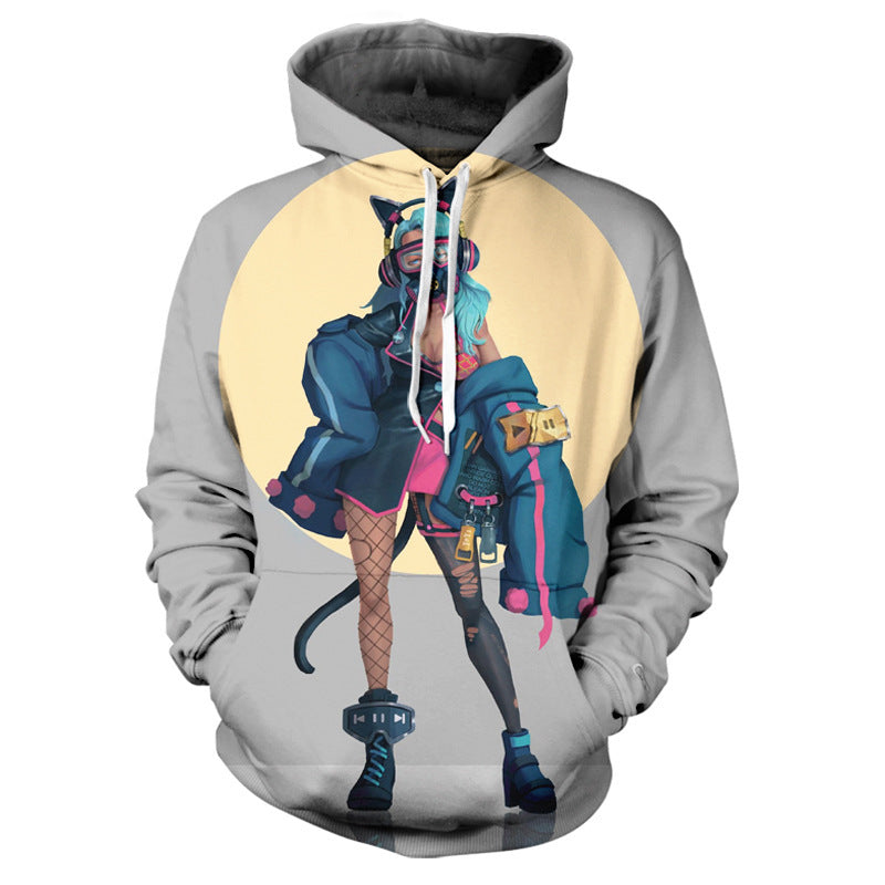 Sudadera con capucha con el personaje que rodea al juego Valorant