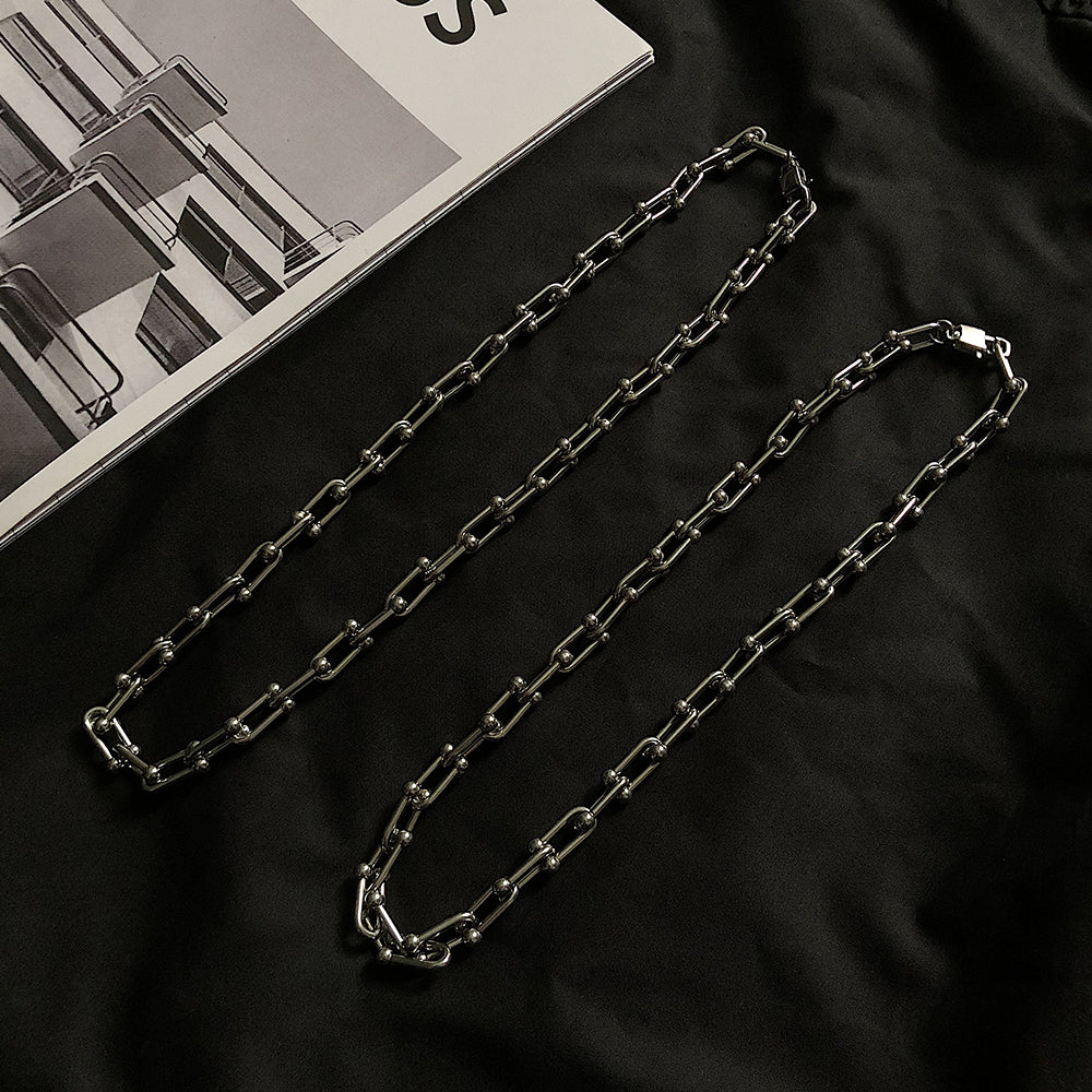 Men's U-shaped Spliced Clavicle Necklace - Dazpy