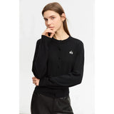 Trendy schmaler Wollpullover